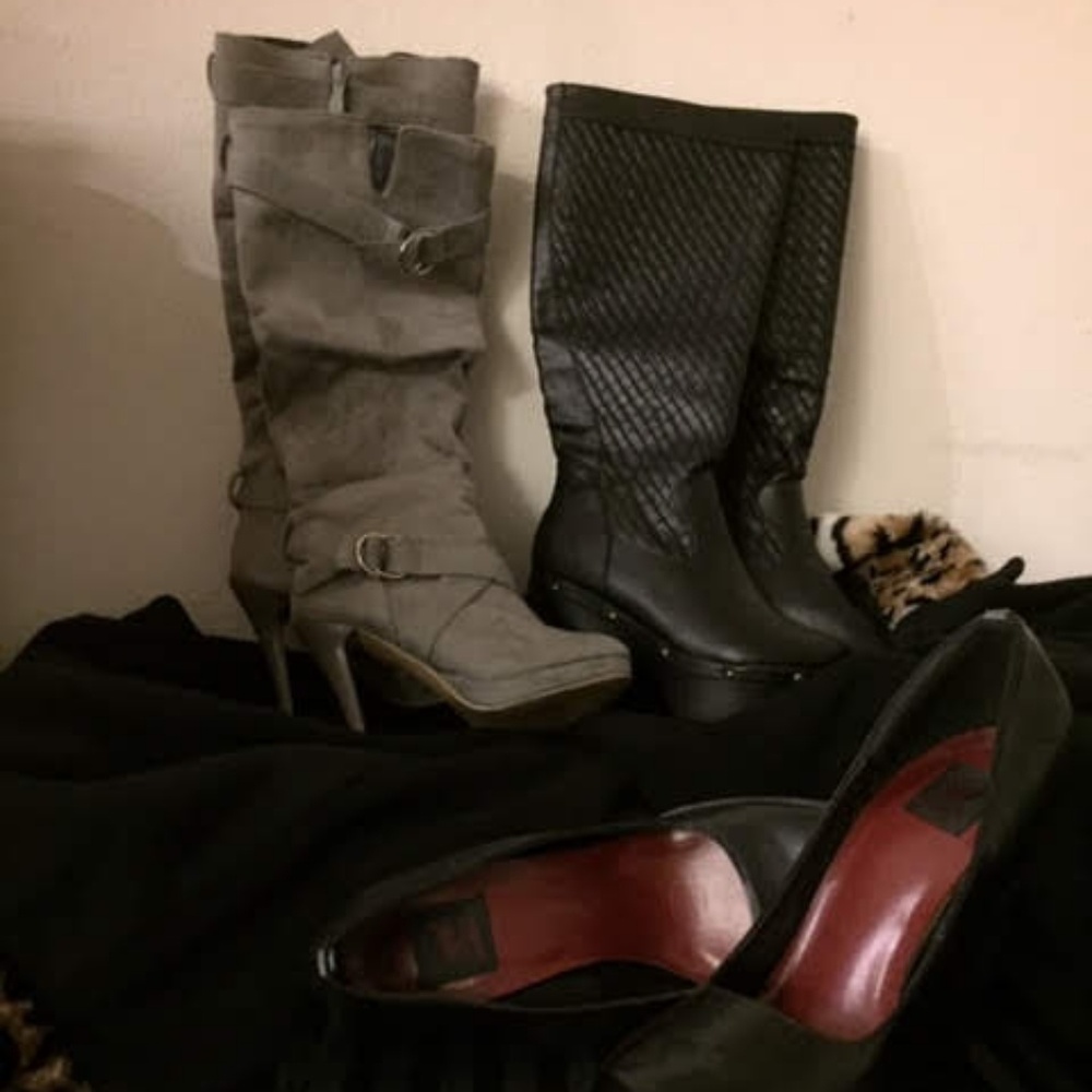 Grey Stiletto heel boots - Picture 5 of 7